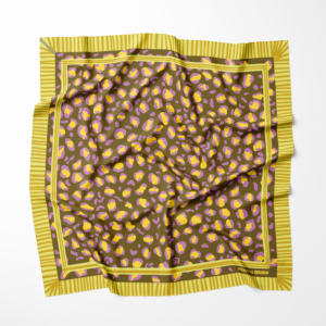 Pañuelo Pequeño – Animal Print Oliva