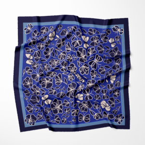 Pañuelo pequeño – Florecer Azul