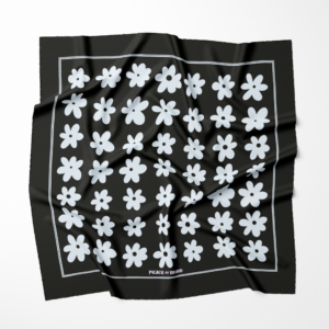 Pañuelo Pequeño – Mod Bloom – Noir