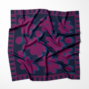 Pañuelo Pequeño – Bloom Rythm – Violet Tempo